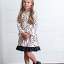  Claire Beige Leaf Dress