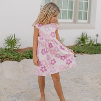 Claire Lavender Flower Dress