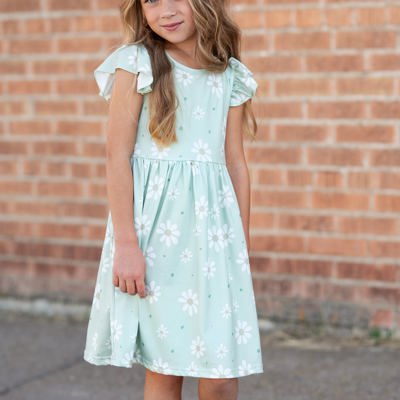Claire Sage Floral Dress