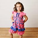  Hot Pink Daisy Short Set