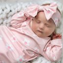 0-3M Pink Dainty Flower Baby Gown
