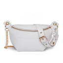 White Luxe Convertible Crossbody Sling/Belt Bum Bag