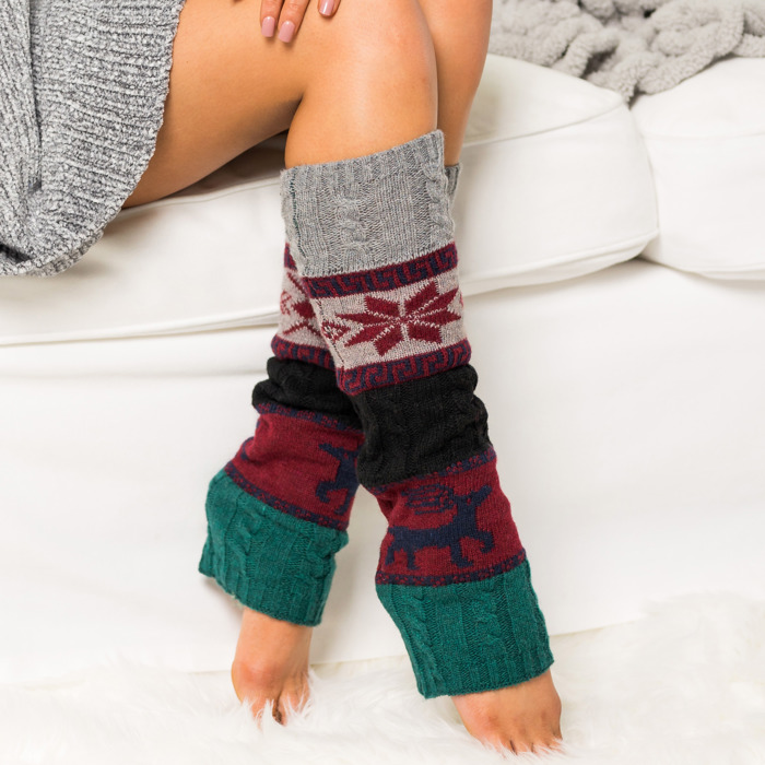 Nordic Snowflake Leg Warmers