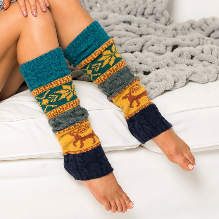 Nordic Snowflake Leg Warmers