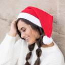 Red Knit Santa Stocking Beanie Hat