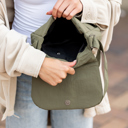 Olive Afton Quilted Foldover Crossbody