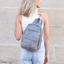 Gray Alba Convertible Backpack Crossbody Sling