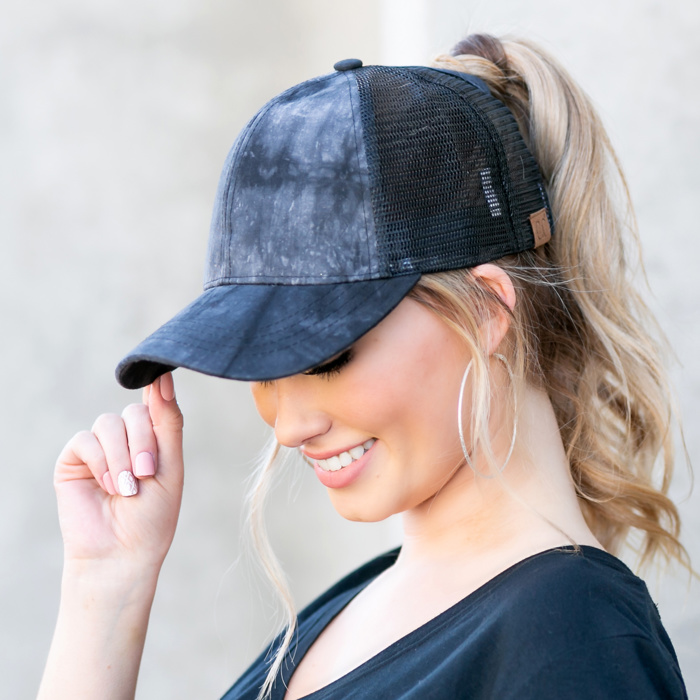 CC Tie Dye Ponytail Caps Hats