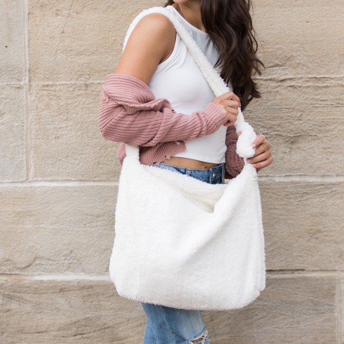 Boucle Sherpa Carryall Bag