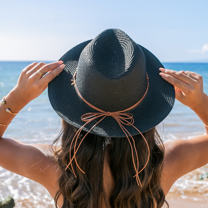 Boho Accent Panama Hat