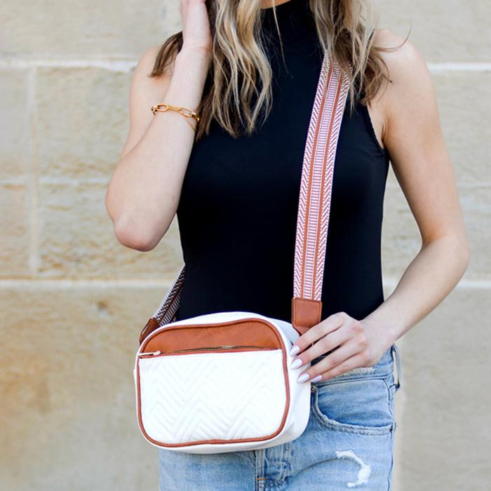 Everly Vegan Leather Camera Crossbody