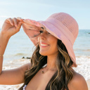 Blush Watercolor Accent Cargo Hat
