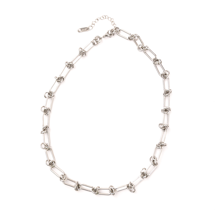18K STAINLESS STEEL BARBED WIRE CHAIN NECKLACE