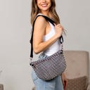  Layla Woven Checkered Crossbody Sling Bag