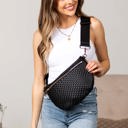  Vivienne Solid Woven Crossbody Sling Bag