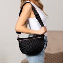  Vivienne Solid Woven Crossbody Sling Bag
