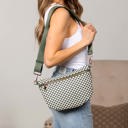  Layla Woven Checkered Crossbody Sling Bag