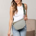  Layla Woven Checkered Crossbody Sling Bag