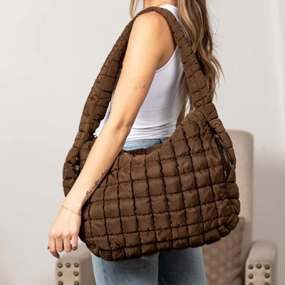 Taylor Quilted Puffer Tote