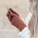  C.C� Cashmere Blend Touch Gloves