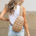  Skyler Quilted Puffer Crossbody Sling