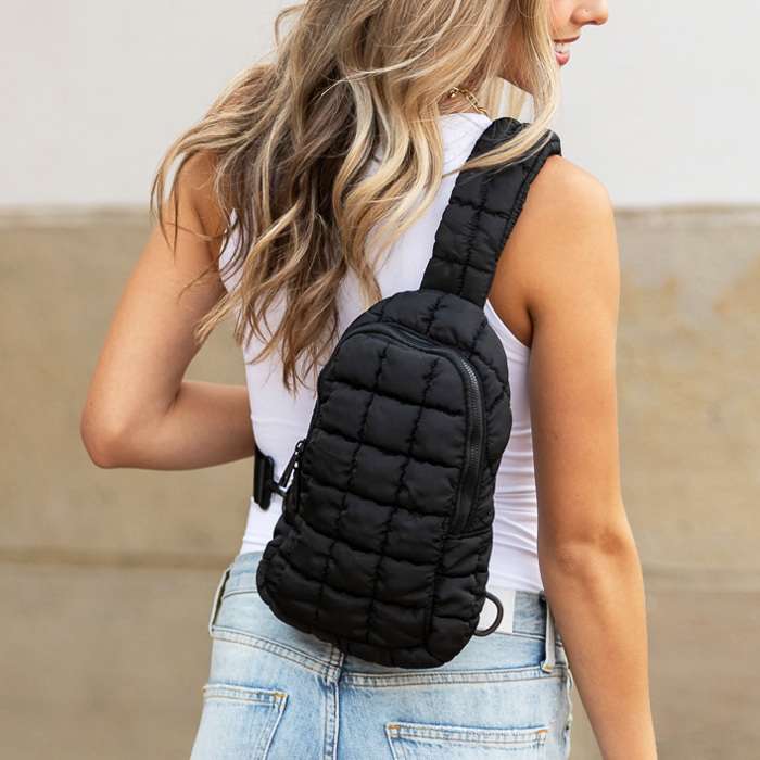 Skyler Quilted Puffer Crossbody Sling