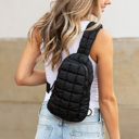  Skyler Quilted Puffer Crossbody Sling