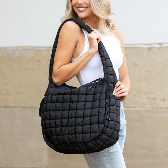 Taylor Quilted Puffer Tote