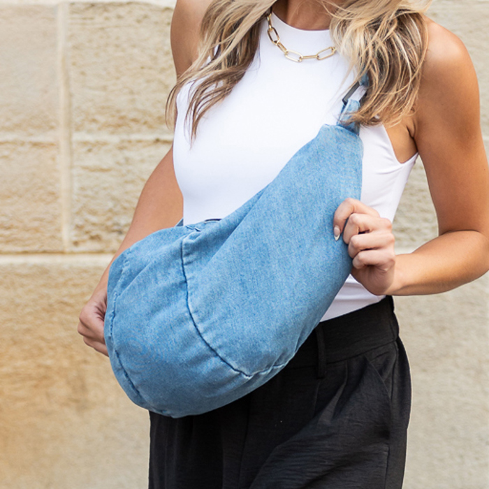 Tatum Denim Crossbody Sling