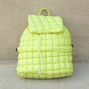 Citrine Stevie Quilted Puffer Backpack