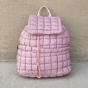 Mauve Stevie Quilted Puffer Backpack