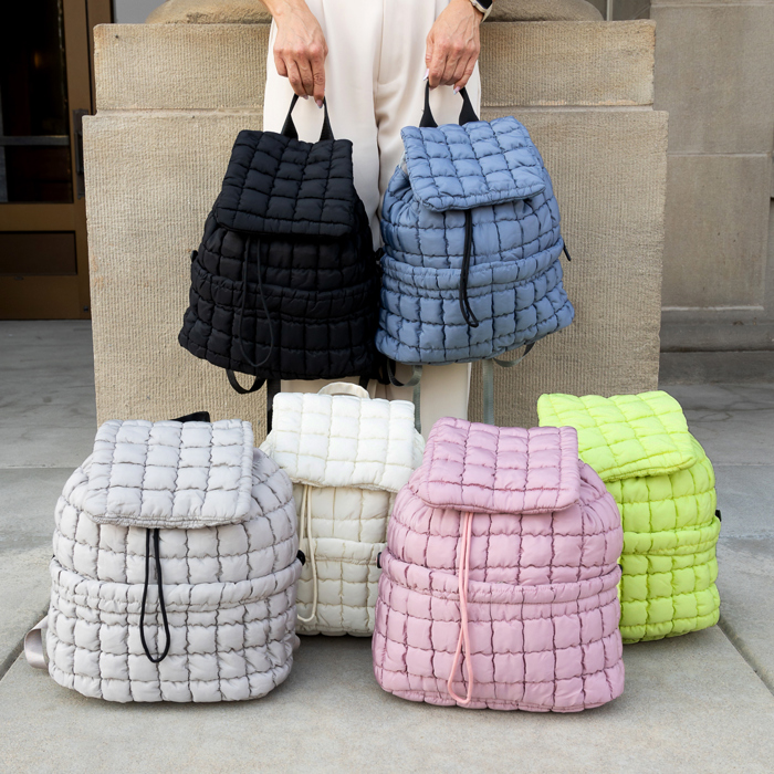 Stevie Quilted Puffer Backpack