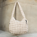 Almond Taylor Quilted Puffer Tote