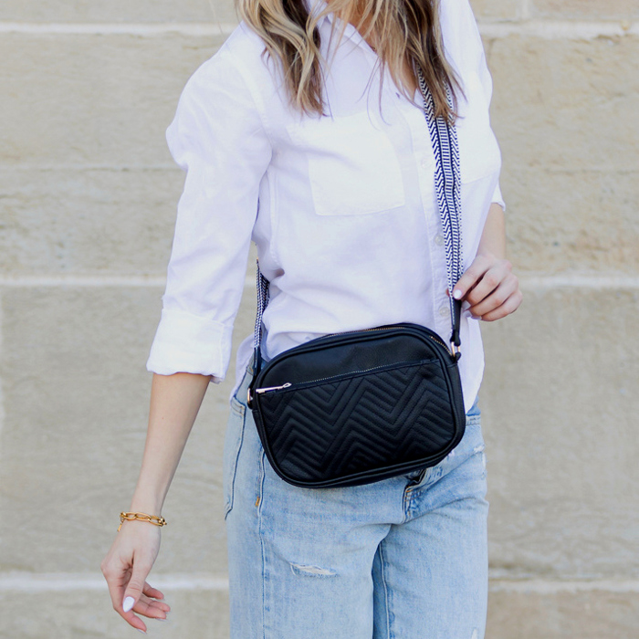 Everly Vegan Leather Camera Crossbody