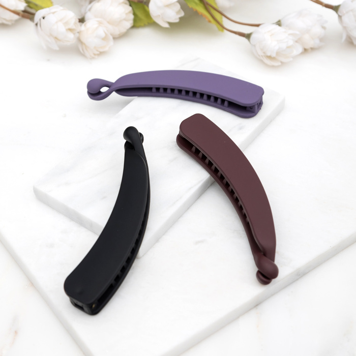 Matte Banana Clip - 3PK