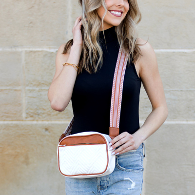 Everly Vegan Leather Camera Crossbody