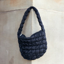 Black Dale Quilted Shoulder Bag