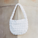 White Dale Quilted Shoulder Bag