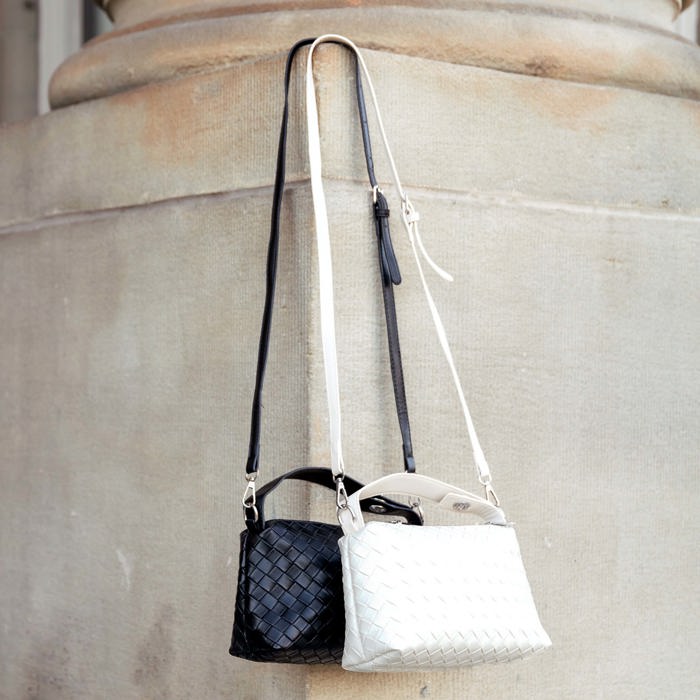 Mia Convertible Woven Crossbody Handbag