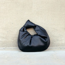 Black Gemma Knotted Handbag