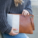  Oversize Everyday Color Block Clutch