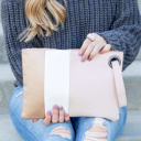  Oversize Everyday Color Block Clutch