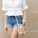  Eliza Crochet Straw Crossbody
