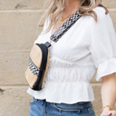  Naomi Woven Guitar Strap Crossbody Sling Bag