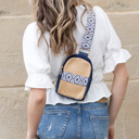  Naomi Woven Guitar Strap Crossbody Sling Bag