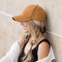  Suede Boyfriend Ball Cap Hat