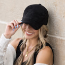  Suede Boyfriend Ball Cap Hat