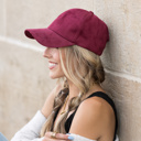  Suede Boyfriend Ball Cap Hat