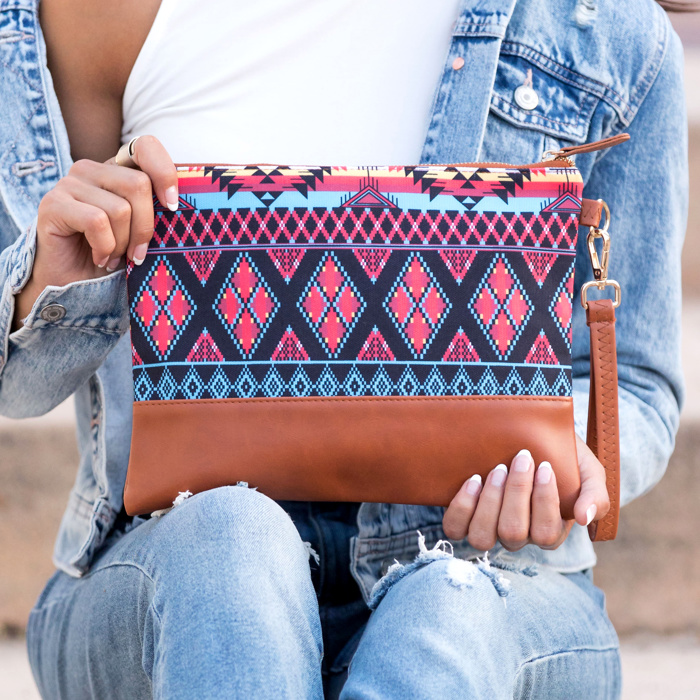 Aztec Boho Clutch