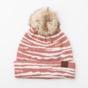  C.C� Zebra Pom Beanie Hat
